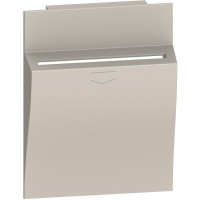 Лицьова панель карткового вимикача Bticino Living Now KM22M2 на 2 модулі (пісочна)