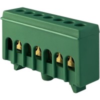 Шина заземления Promfactor FMD807GN на 7 отверстий 6x9мм²