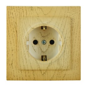 Розетка Nilson Touran клен 1-на з заземленням ( 24281017 )