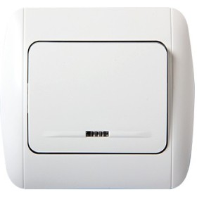 Одноклавішний вимикач E.Next e.install.stand.811L з підсвіткою (s035019)