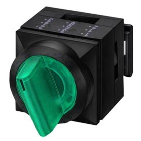 Зелений двопозиційний перемикач Schrack MSKB4020R 2х50° з підсвічуванням та фіксацією