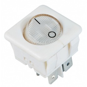 Переключатель Аско-Укрем KCD2-10-201 WH/WH (0-I) круглый белый (A0140040125)