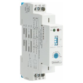 Двухфункциональное реле задержки времени TOSUNlux TRT8-ЕС (ON/OFF) 10A AC 230B 2 контактные группы (6931934211566)