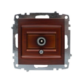 Розетка ELBI ZENA Woodline красное дерево TV без рамки ( 609-012900-273 )