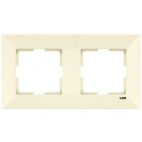 Рамка подвійна горизонтальна Meridian, кремовий