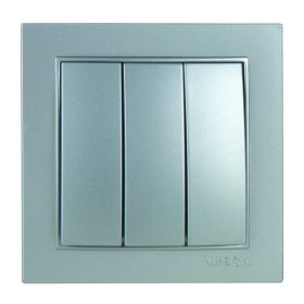 Вимикач Nilson Thor срібло 3кл ( 27131066 )