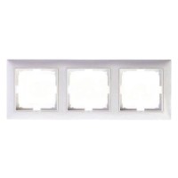 Тримісна рамка ABB Basic 55 2513-94-507 (альпійський білий)