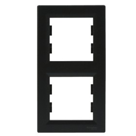 Рамка двойная вертикальная антрацит Asfora, EPH5810271