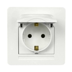Розетка Nilson Selene біла 1-на з заземленням з кришкою ( 23111018 )