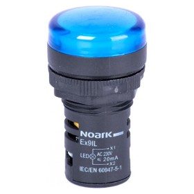 Сигнальний індикатор NOARK Ex9IL 2C b виступаючий 230В AC синій (105487)