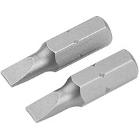 Шлицевые биты Tolsen S2 5,5х25мм (2шт)