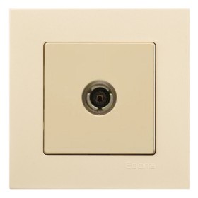 Розетка спутниковая Gunsan Eqona крем