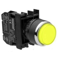 Натискна кнопка EMAS B100HS виступаюча (1НВ) жовта