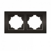 Рамка ELBI ZENA Silverline черный металлик 2-я (500-011100-226)