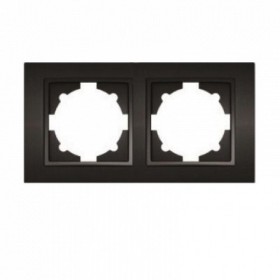 Рамка ELBI ZENA Silverline черный металлик 2-я (500-011100-226)