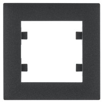 Одноместная рамка Hager WL5513 Lumina-Intense 1Х (черная)