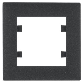 Одномісна рамка Hager WL5513 Lumina-Intense 1Х (чорна)