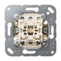 Механизм кнопочного выключателя Jung 531-41U одноклавишный двухполюсный с нейтральным положением