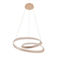 Підвісний світильник, люстра Goldlux 338044 Glow LED 1x75W 4000K 10500Lm IP20 золотий