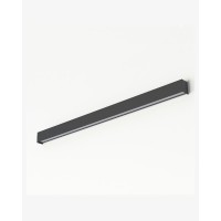 Бра, настенный светильник Nowodvorski 7560 Straight Wall LED T8LED 1x22W 3000K 3200Lm IP20 графитовый