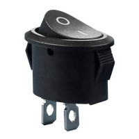 Перемикач TNSy KCD1-9-101 B/B овальний чорний (TNSy5500758)