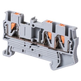 Наборная клеммная колодка E.Next e.tc.din.spring.2,5.1-2 на DIN-рейке 3 контакта (s070008)