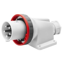 Стаціонарна вилка 90° GEWISS IP67 3P+E 63A 400В (GW61452)