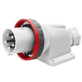 Стационарная вилка 90° GEWISS IP67 3P+E 63A 400В (GW61452)