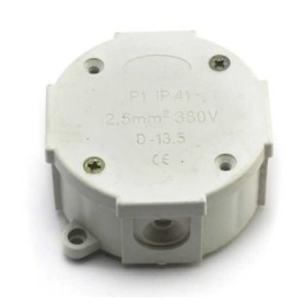 Коробка розподільча Р-1 80x80х40 з клемами кругла Фаберпласт IP 41 ( 013 )