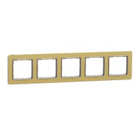 П'ятипостова рамка Schneider Electric Sedna Elements Sedna Elements матове золото SDD371805