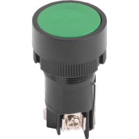 Пластикова кнопка E.Next e.mb.eh135 1NO+1NC з фіксацією зелена (p0810128)