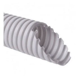 Труба гофрована посилена Фаберпласт d32 біла ( бухта 25м )