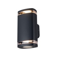 Вуличний світильник Kanlux 38886 ZEVI GU10 2x10 IP54 чорний