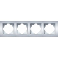 Рамка ELBI ZENA Silverline серый металлик 4-я (500-011000-228)