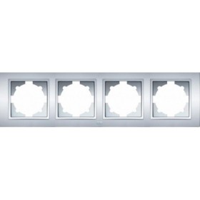 Рамка ELBI ZENA Silverline серый металлик 4-я (500-011000-228)