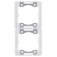 Адаптер Hager WL5820 Lumina-Intense 2Х с/у (белый)