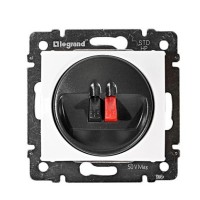 Механизм розетки для динамиков Legrand Valena белый