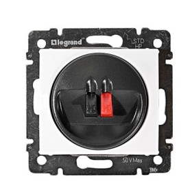 Механизм розетки для динамиков Legrand Valena белый