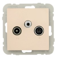 Телевизионная конечная розетка Logus 21543 TPE R TV-SAT (жемчуг)