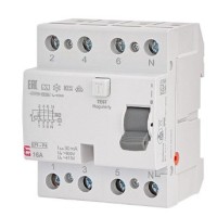 УЗО ETI EFI6-P4 3P+N 16/0,03 AC 6кА (2061650)