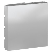 Заглушка Schneider Electric NU986630 для розетки 45х45 (алюміній)