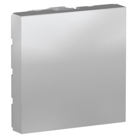 Заглушка Schneider Electric NU986630 для розетки 45х45 (алюміній)