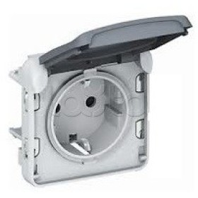 Механизм розетки серый Legrand