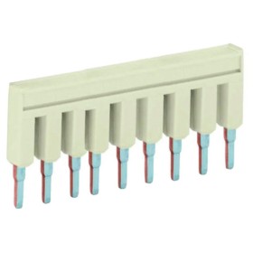 Ізольована гребінчаста перемичка Wago 2004-409 на 9 контактів 32А (світло-сіра)