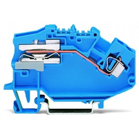 N клема, що розмикається Wago 781-613 4мм² (синій)