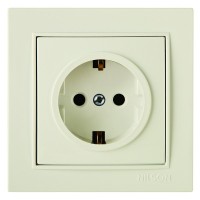 Розетка Nilson Thor кремова 1-на з заземленням ( 27121017 )