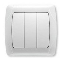 Выключатель 3-клавишный белый Carmen VIKO (арт. 90561068)