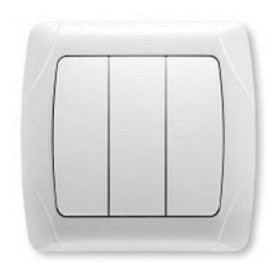 Вимикач 3-клавішний білий Carmen VIKO (арт. 90561068)