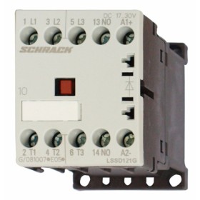 Контактор Schrack LSSD121G 17-30В DC 1НО 5,5 кВт 12А 3P розмір 00