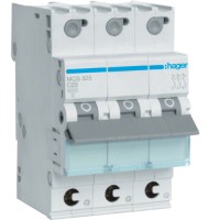 Автоматичний вимикач Hager MCS325 QC 6кА C 25A 3P